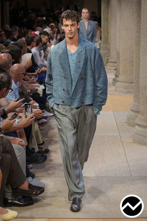 Giorgio Armani, SS27 menswear, Drop Shoulder Jacket, look 106