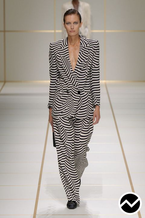Giorgio Armani, SS27 womenswear, Striped, look 8