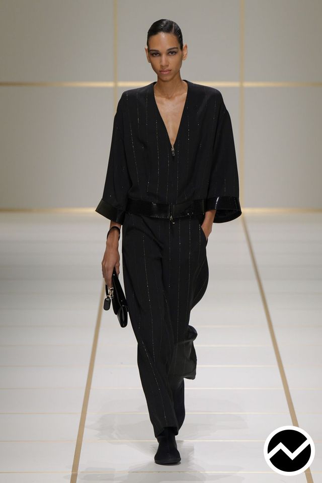 Giorgio Armani, SS27 womenswear, Three-Quarter Sleeve Jacket, look 29