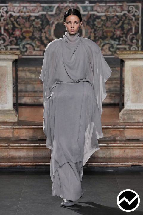 Institution By Galib Gassanoff, SS27 womenswear, Silver, look 12