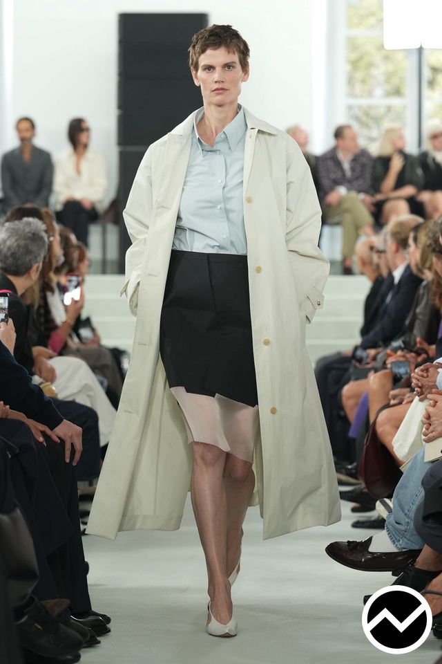 Jil Sander, SS27 womenswear, Side Pocket Coat, look 45