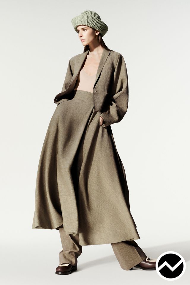 Loro Piana, SS27 womenswear, Taupe, look 12