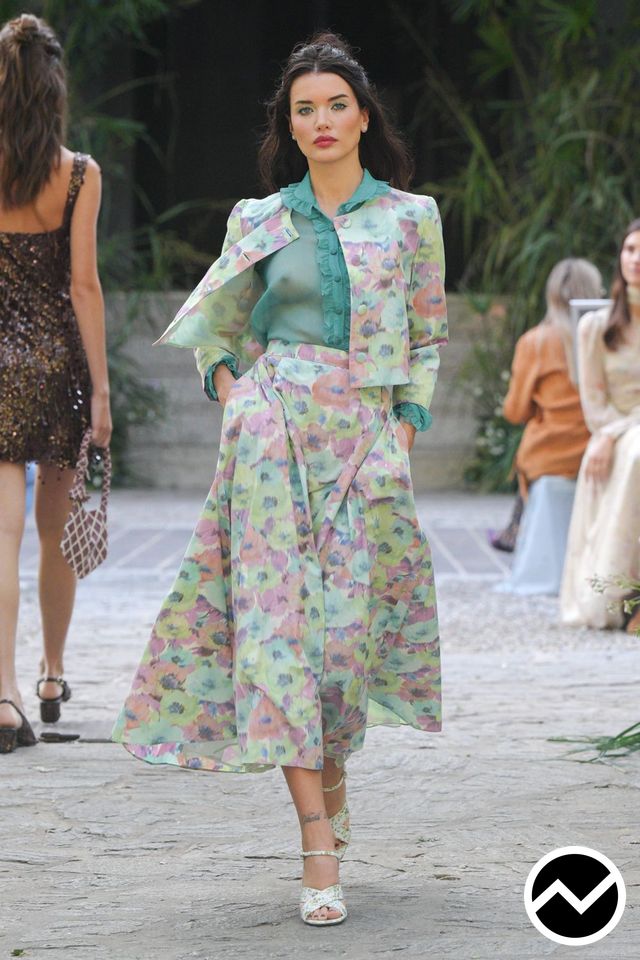 Luisa Beccaria, SS27 womenswear, Gathered Skirts, look 53