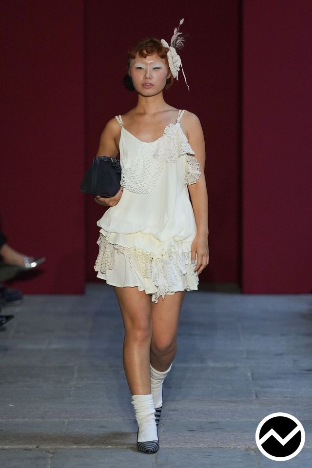 Marco Rambaldi, SS27 womenswear, Bubble Top, look 19