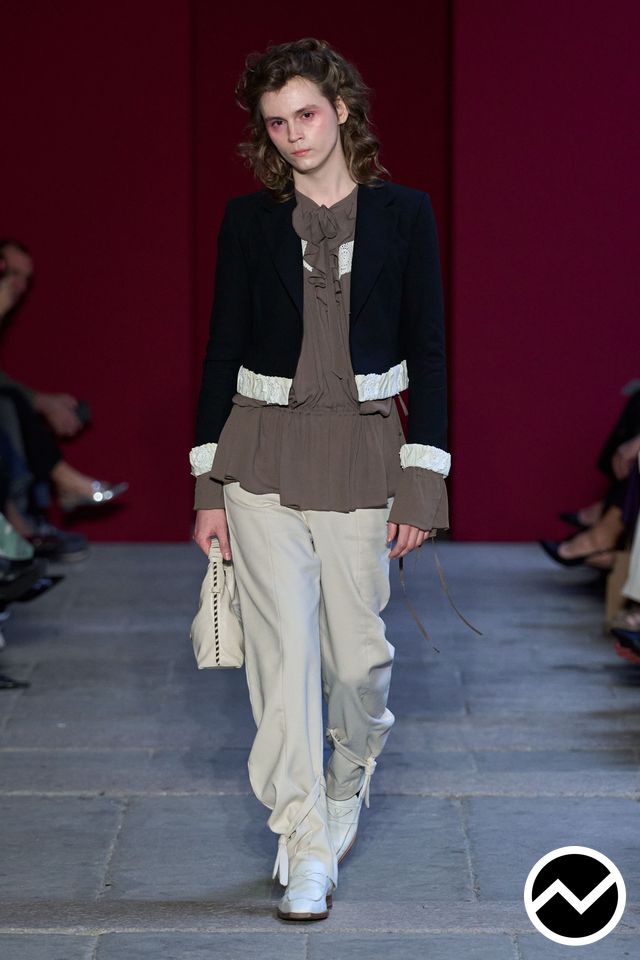 Marco Rambaldi, SS27 womenswear, Taupe, look 24