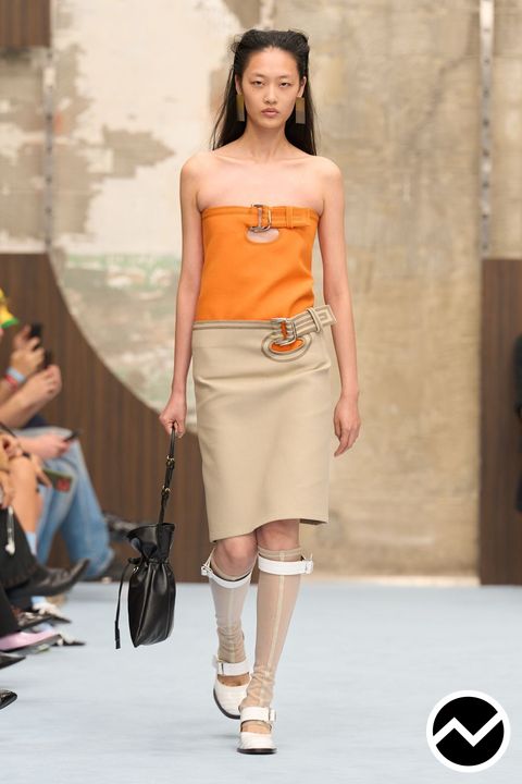 Marni, SS27 womenswear, Low-Rise Skirts, look 3