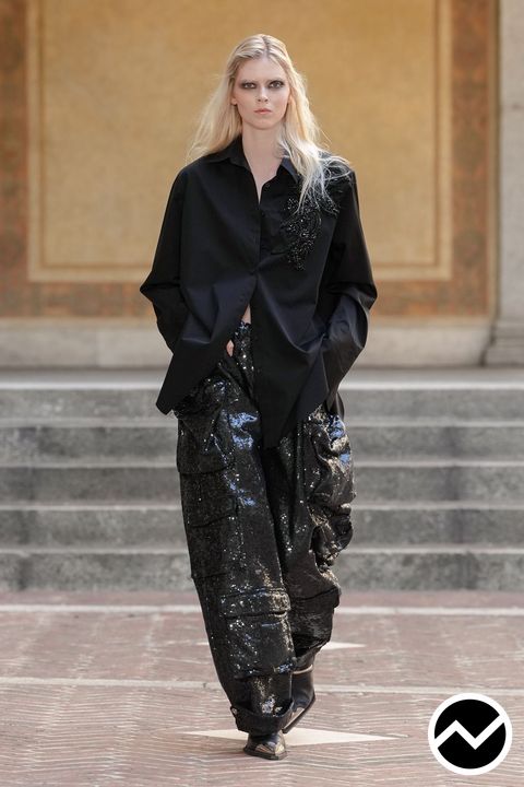 Marques’almeida, SS27 womenswear, Oversized Shirts, look 36