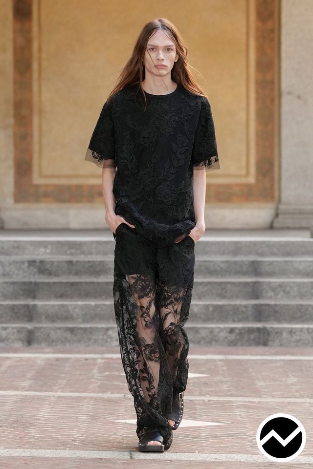 Marques’almeida, SS27 menswear, Palazzo Pants, look 37