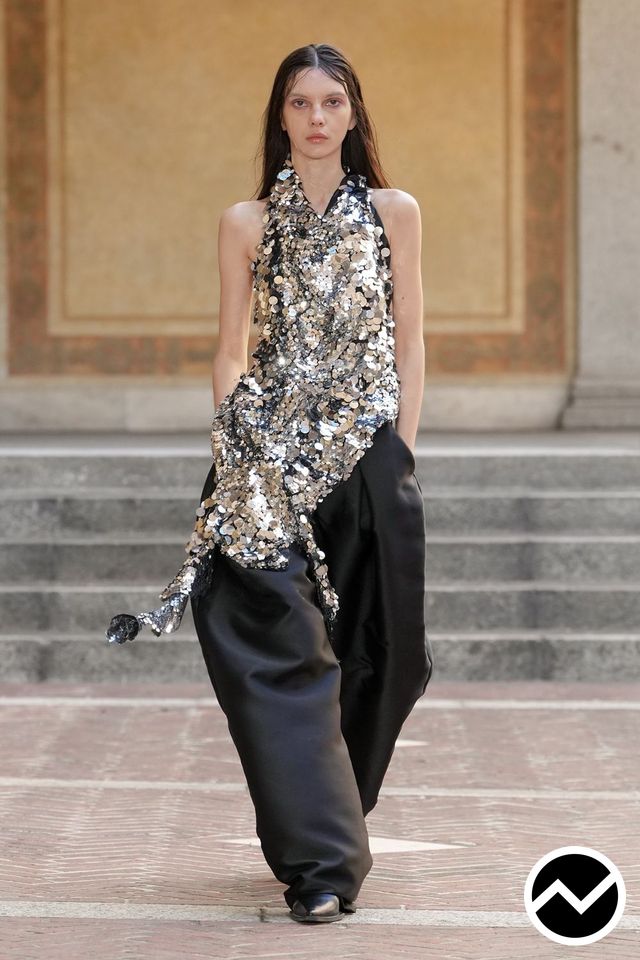 Marques’almeida, SS27 womenswear, Harem Pants, look 40