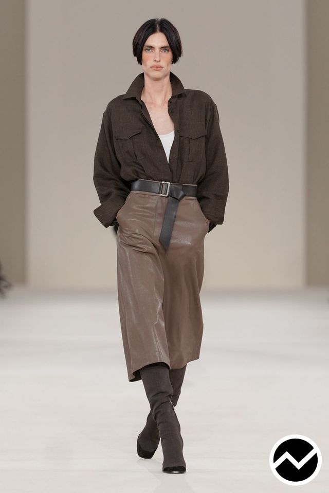 Max Mara, SS27 womenswear, Leather, look 3