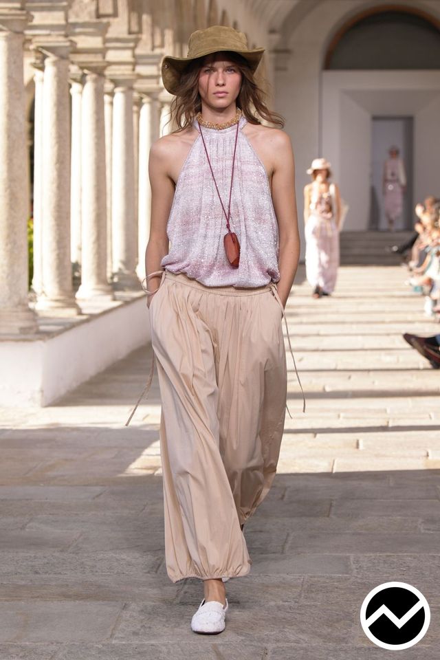 Missoni, SS27 womenswear, Almond, look 17