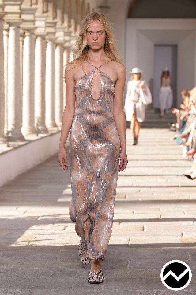 Missoni, SS27 womenswear, Silver, look 28