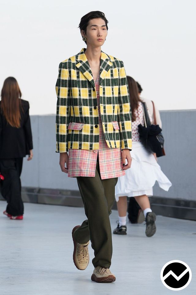 Moschino, SS27 menswear, Checked, look 28
