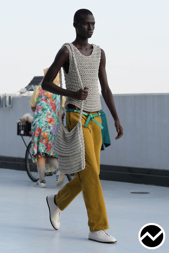Moschino, SS27 menswear, Sweater Knit, look 30