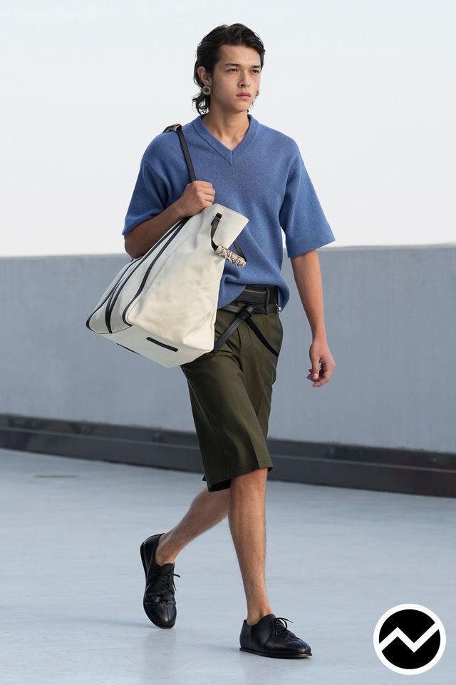 Moschino, SS27 menswear, Bermuda Shorts, look 33