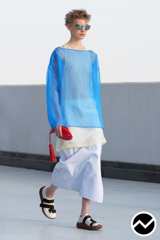 Moschino, SS27 menswear, Organza, look 39