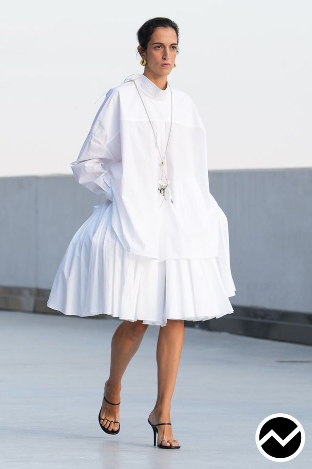 Moschino, SS27 womenswear, High Neckline Dress, look 44