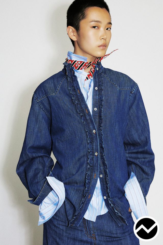 Msgm, SS27 womenswear, Denim, look 16