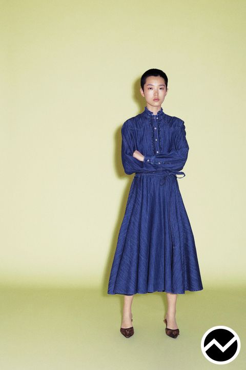Msgm, SS27 womenswear, Buttoned Front Dress, look 37