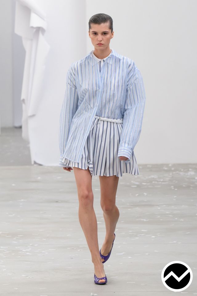 Msgm, SS27 womenswear, Baby Blue, look 11