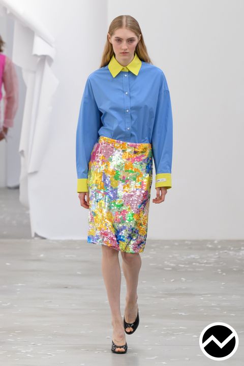 Msgm, SS27 womenswear, Straight Skirts, look 13