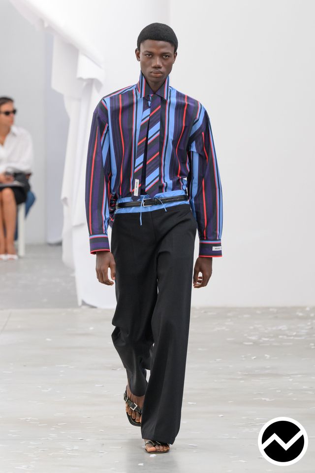 Msgm, SS27 menswear, Striped, look 21