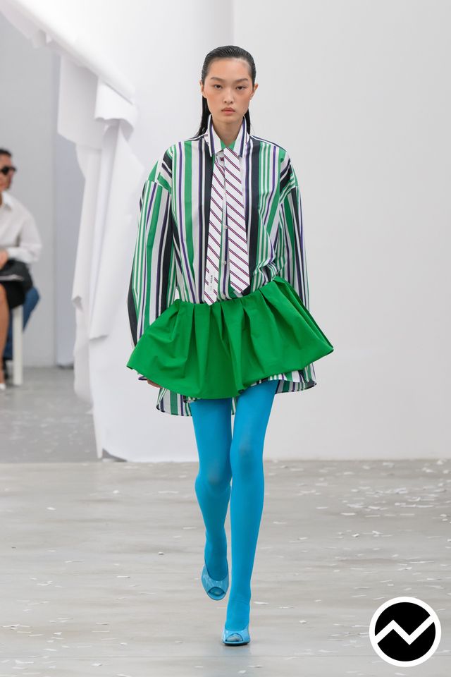 Msgm, SS27 womenswear, Striped, look 31