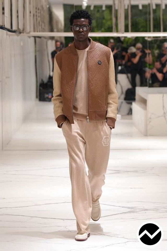 Philipp Plein, SS27 menswear, Camel, look 5