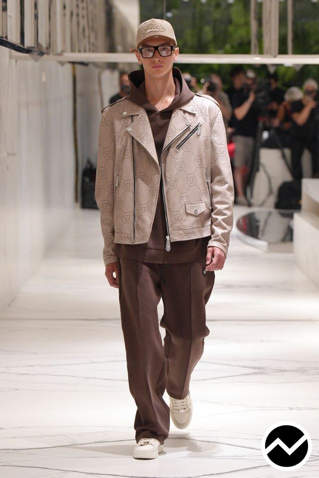 Philipp Plein, SS27 menswear, Elasticated Waistline Pants, look 6