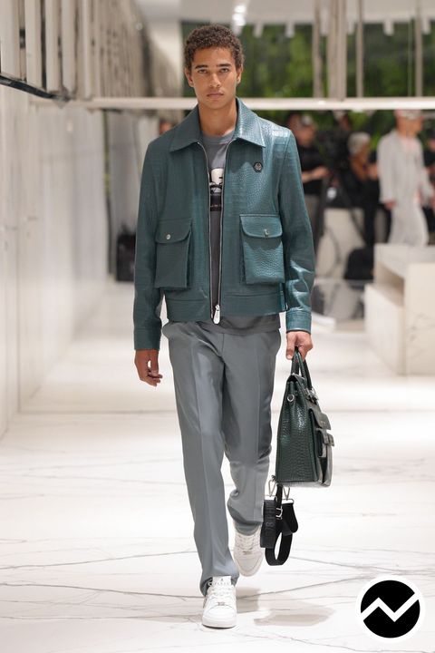 Philipp Plein, SS27 menswear, Flap Pockets Jacket, look 17