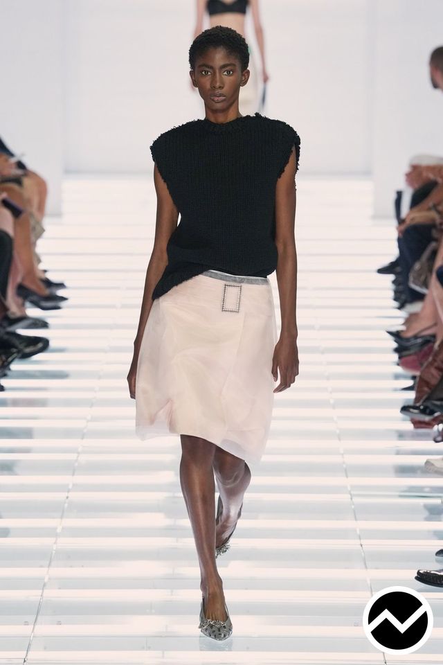 Prada, SS27 womenswear, Sleeveless Sweater, look 20