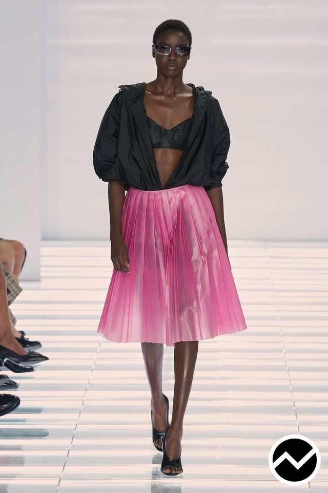 Prada, SS27 womenswear, A-Line Skirts, look 47
