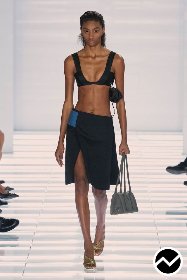Prada, SS27 womenswear, Scoop Top, look 61