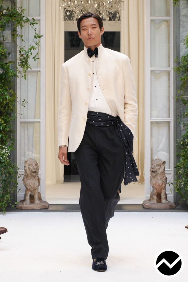 Ralph Lauren, SS27 menswear, Mandarin Jacket, look 16