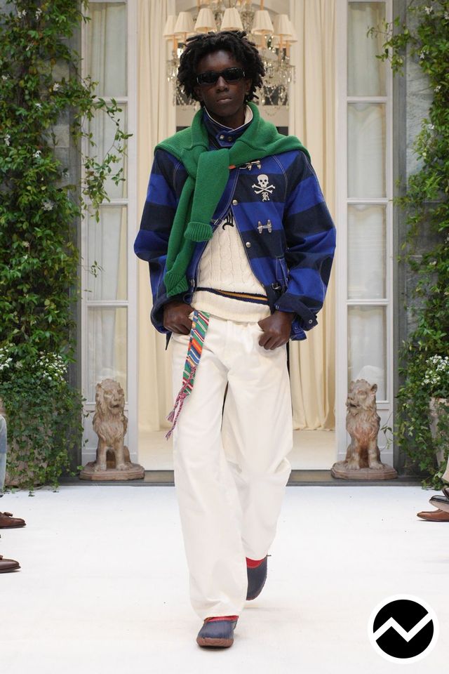 Ralph Lauren, SS27 menswear, Cable Knit, look 53