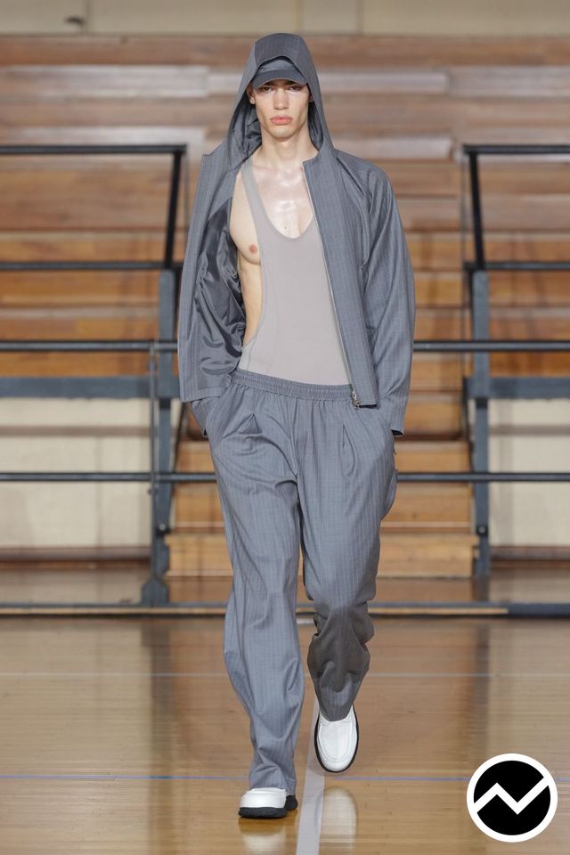 Saul Nash, SS27 menswear, Elemental Gray, look 7