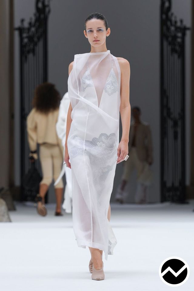 Sportmax, SS27 womenswear, Asymmetric Hem Dress, look 23