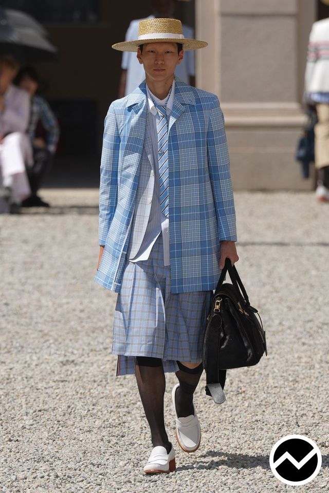 Thom Browne, SS27 menswear, Powder Blue, look 20