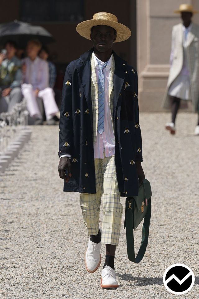 Thom Browne, SS27 menswear, Cropped Pants, look 49