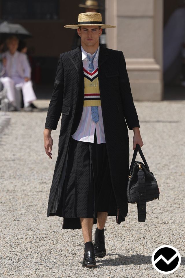 Thom Browne, SS27 menswear, Overcoat, look 55