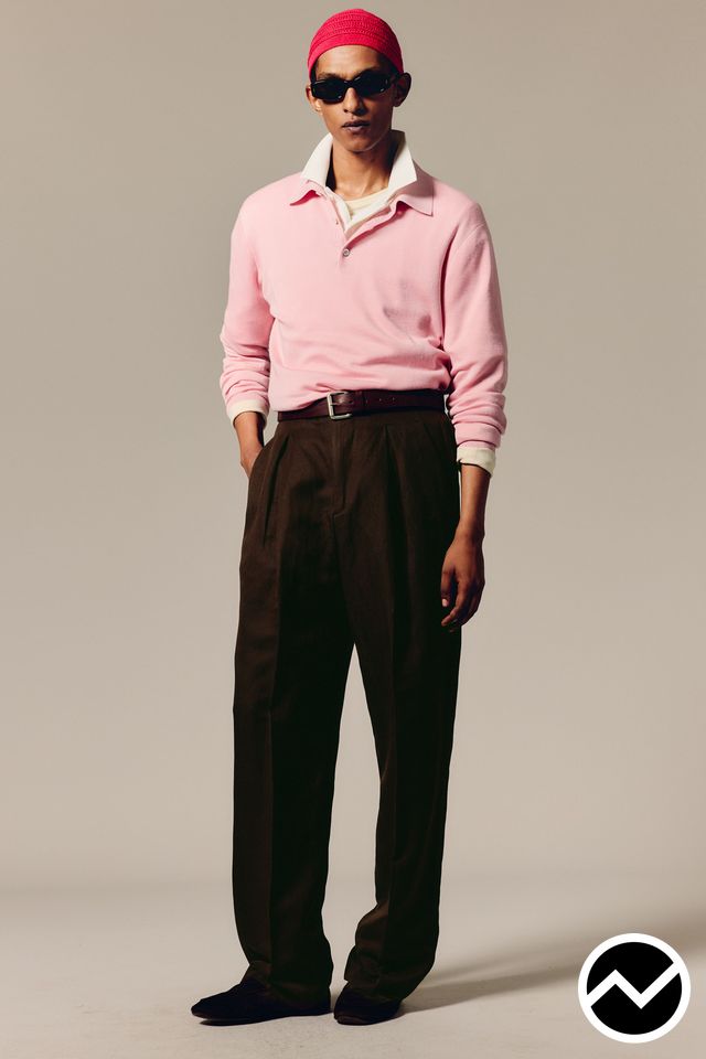 Umit Benan, SS27 menswear, Polo Sweatshirt, look 11
