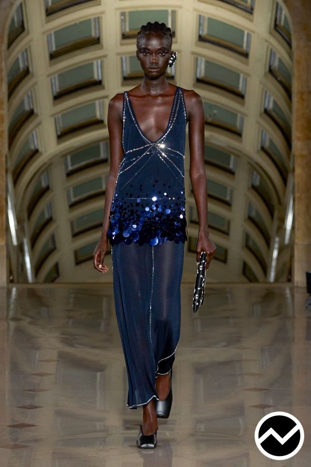 Altuzarra, SS27 womenswear, Midnight Blue, look 38