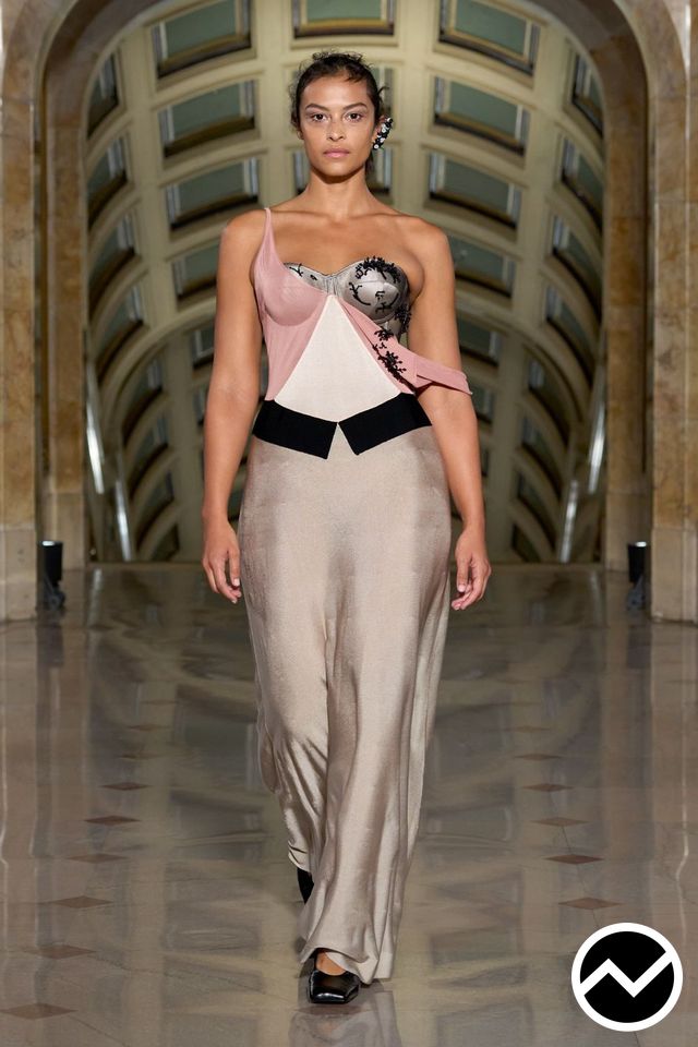 Altuzarra, SS27 womenswear, Dusty Rose, look 40