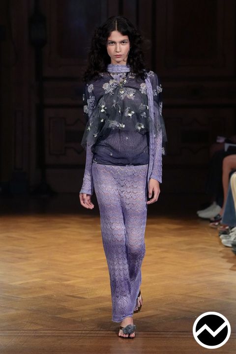 Anna Sui, SS27 womenswear, Lavender, look 28