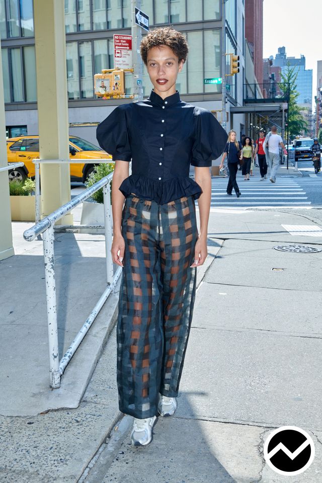 Batsheva, SS27 womenswear, High Neckline Blouse, look 9