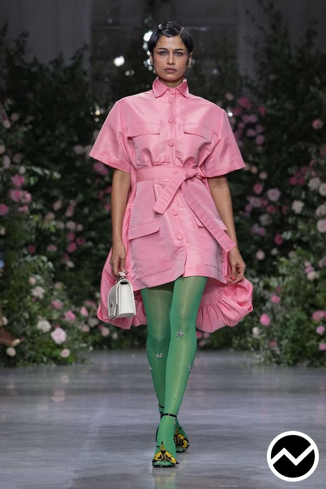 Bibhu Mohapatra, SS27 womenswear, Buttoned Front Dress, look 5