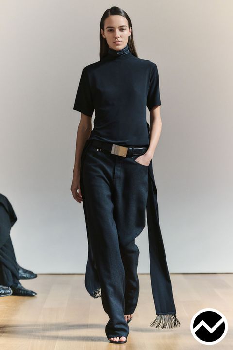Brandon Maxwell, SS27 womenswear, Low-Rise Jeans, look 2