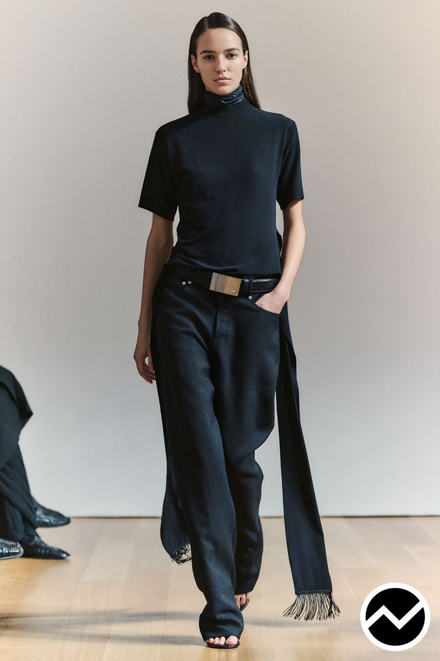 Brandon Maxwell, SS27 womenswear, High Neckline Blouse, look 2
