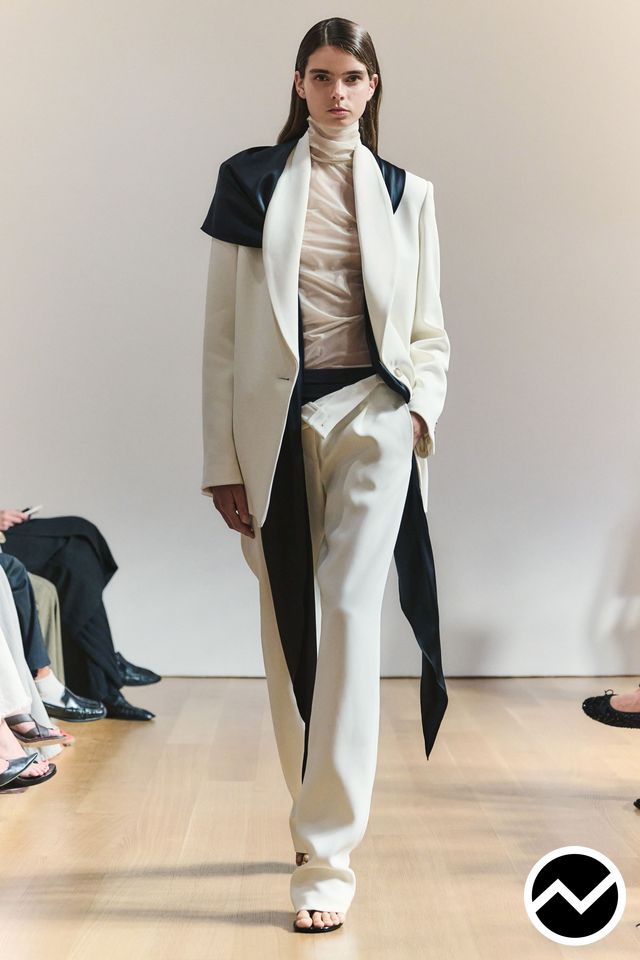 Brandon Maxwell, SS27 womenswear, Longline Jacket, look 27