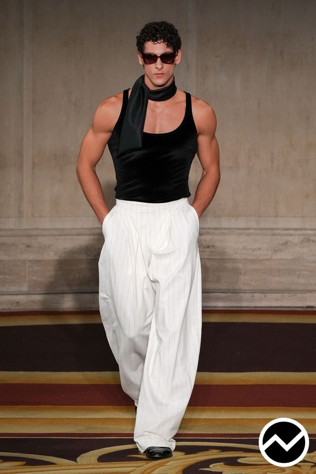 Christian Siriano, SS27 menswear, White, look 14